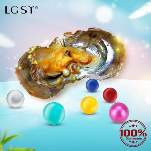 LGSY 6-7mm Akoya Bead Pearls Natural Saltwater Pearls Round Shape Saltwater Bead Fashion Jewelry Oysters Pearl Beads White 10PCS