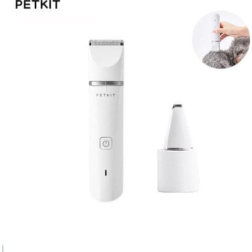 Petkit 600mAh 2 in 1 Double Blade Head Pet Clipper Mini Portable IPX7 Waterproof Support USB Charging for Cats&Dogss Hair Clean