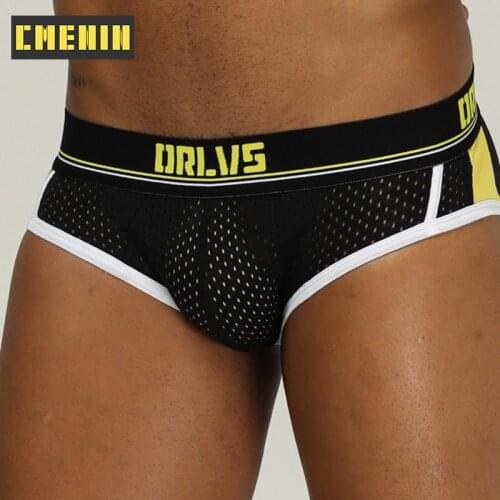Sexy Men Underwear Male Panties Briefs Cotton Gay Breathable Jockstrap Mens U Pouch Biniki Underpants Hombre Cuecas OR192