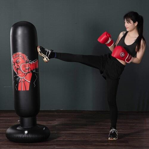Inflatable Boxing Training Equipment Portable Taekwondo Muay Thai Bag Underwater Sandbag Pillar Tumbler Decompression Fighting