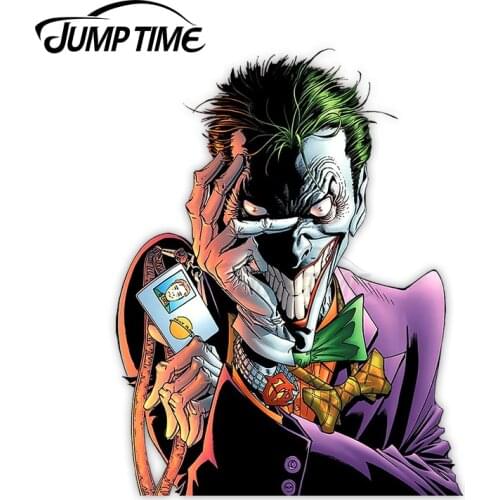 Jump Time for Joker Car Stickers And Decals Waterproof 3D Occlusion Scratch Waterproof Decals Body For Car