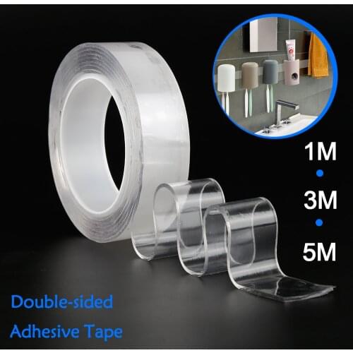 Nano Tape Double-sided Tape Transparent NoTrace Reusable Waterproof Strong Wall Sticker Tape Home Office Storage