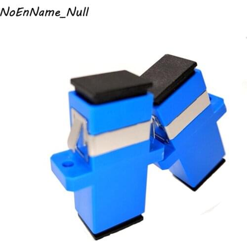 NoEnName_Null 50pcs/lot SC-SC Fiber Optical Coupler Flange Single mode multimode Adapter Quick Connector Free Shipping wholesale