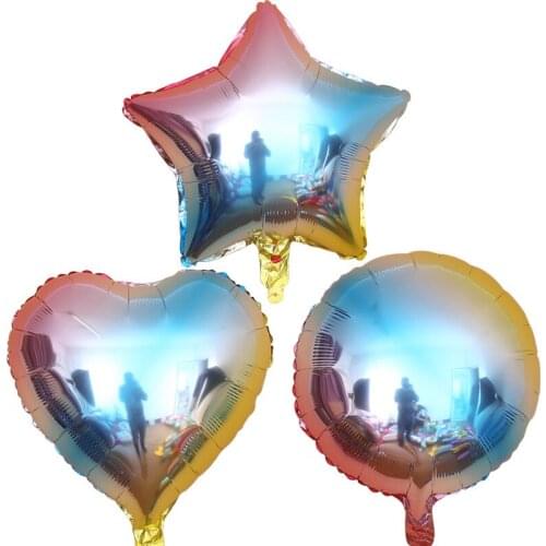 New 1Pcs 32inch Gradient Rainbow Number Foil Balloons DIY Wedding Birthday Party Decoration Kids Gift Digital Air Balloon Globos
