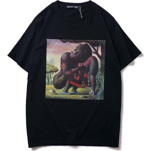 High 2020 Men New Little 3D orangutan T Shirts T-Shirt Hip Hop Skateboard Street Cotton T-Shirts Tee Top kenye #N298