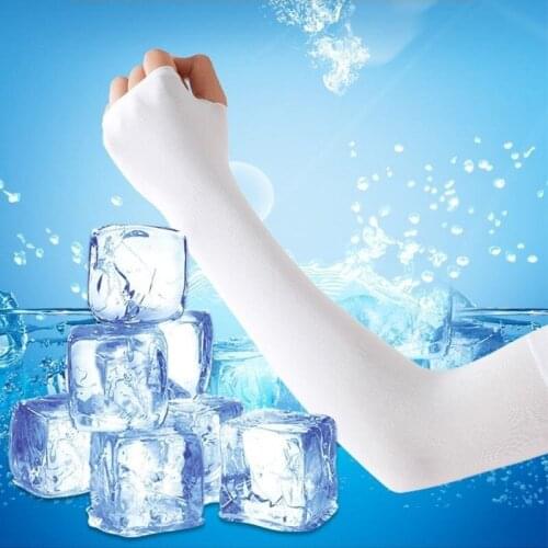 2021 New Arm Sleeves Warmer Sports Sleeve Sun UV Protection Hand Cover Cool Warmer Running Fishing Cycling Ski Ice Silk Cooling