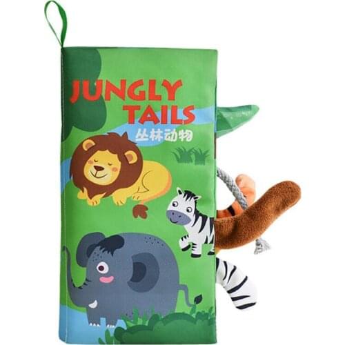 2021 New Baby Cloth Book Early Education Toys Parent-Child Interactive Sound Puzzle 0-24 Months Early Learning Monsorite Toy