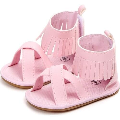 Baby Girl Shoes Princess Fringe Baby Girls Shoes PU Leather Non-slip Footwear Crib Shoes Newborn Girl First Walkers