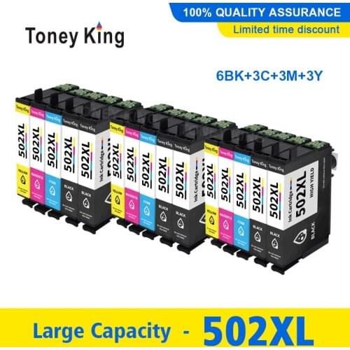 Ink Cartridge for EPSON 502 T502 XL for Expression Premium XP5100 XP5105 Wrokforce wf-2865 wf-2860 Printer Ink Cartridges
