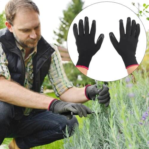 Courtyard Hunting Garden Gloves Work Gloves Non-Slip Convenient Multi-Function Plant Outdoor Durable 1Pairs Black