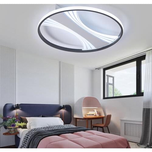 Simplicity LED Ceiling Light Home Lamp Black&White Lustre Indoor Living Dining Room Bedroom Foyer Fixture Decoration Luminaire