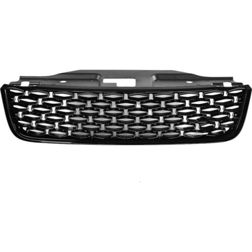 1Pc Car Front Bumper Mesh Hood Grill Grille Glossy Black for Land Rover Discovery 5 2017-2018 High Quality Auto Accessories New