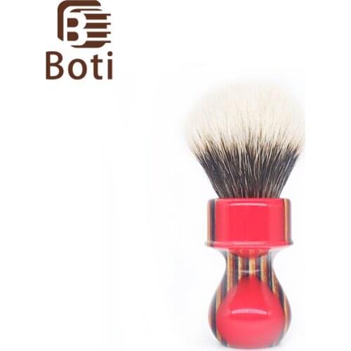 Boti Brush-New Sunset and Sea Whole Brush and SHD Captain Finest Two Band Class A Badger Hair Knot Mens Beard Shaving Brush