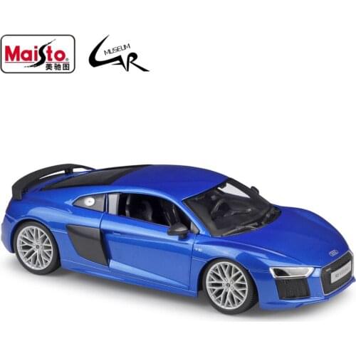 Maisto 1:18 Audi R8 V10 Plus GT Sport Car Alloy Metal Car Display Model Decoration Collectibles Gifts