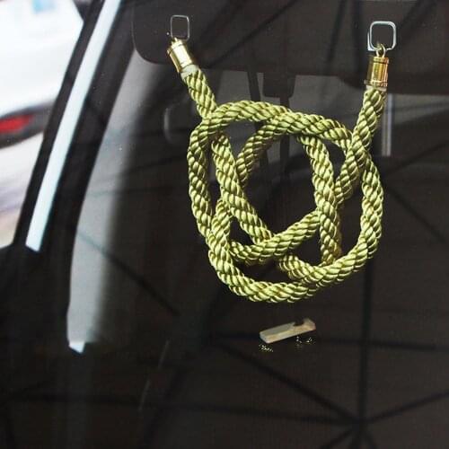 Universal Car Rear-view Mirror Ornament Lucky Braided Rope Chrysanthemum Knot