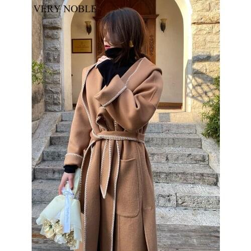 Женские пальто с капюшоном VERY NOBLE China At AliExpress