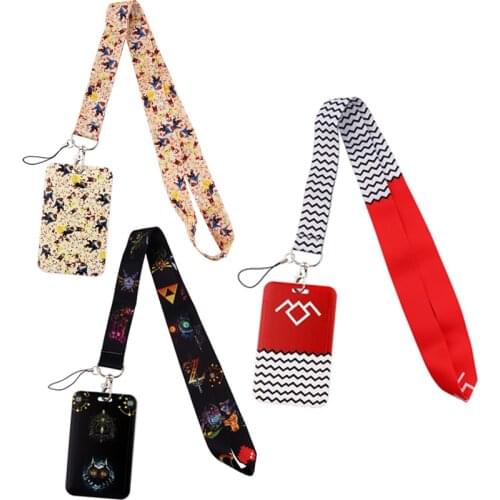 YA237 Anime Lanyard For Keys Mobile Phone Hang Rope Keycord USB ID Card Badge Holder Keychain DIY Lanyards