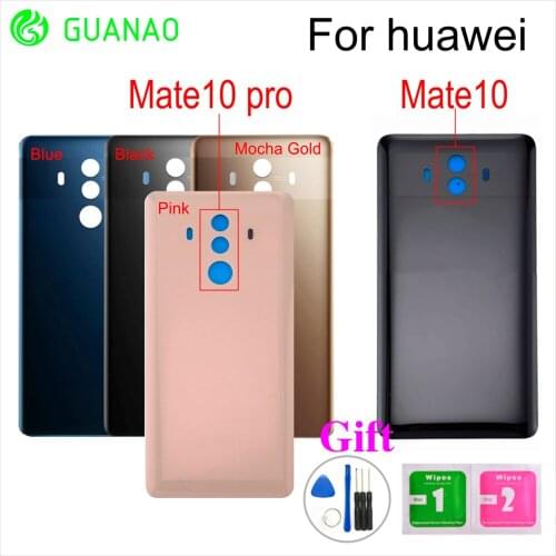 Back Glass Battery Cover Rear Housing Door Case For Huawei Mate 10 Pro Housing Cover Case For Mate 10pro Replacement Component