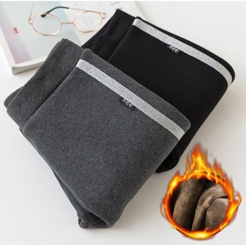 Winter 2018, velvet and thick cotton flanks with silvery white strip show thin leggings for ladies, warm pants D0039