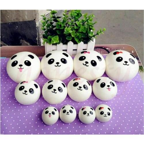 1pc Panda Charms Kawaii Buns Bread Cell Phone Key/Bag Strap Pendant Gift Random Color
