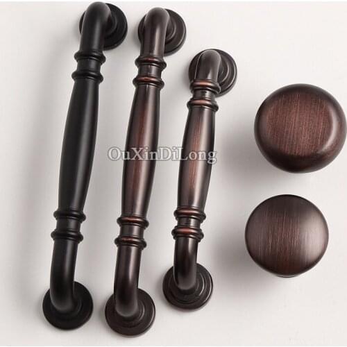 New 10PCS European Antique Kitchen Door Furniture Handles Retro Cupboard Drawer Wardrobe Cabinet Pulls Handles and Knobs