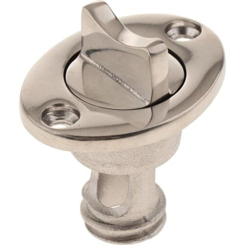 1X Boat Stainless Steel Oval Garboard Drain Plug Fits 1" Hole For Marine