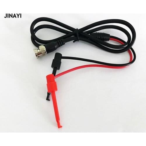 2pcs 3ft BNC Q9 Male Plug to Dual Hook Alligator Clip Test Leads Probe Test Connector Cable 1m