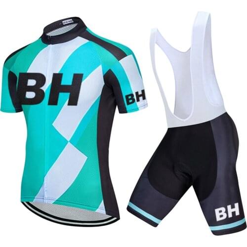 2021 BH Cycling Jersey 20D PAD Bike Shorts Set Men Ropa Ciclismo Maillot Culotte Burg Bicycling Clothing Top Bottoms Sportswear