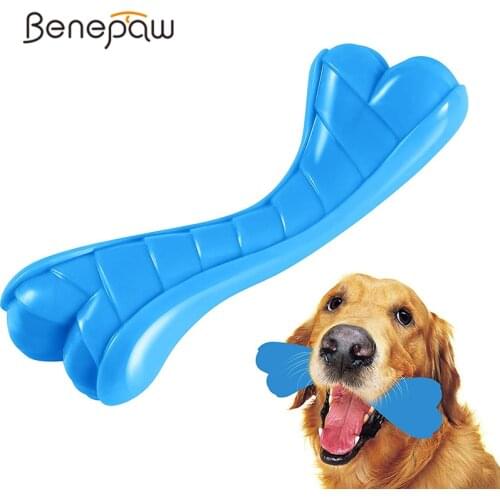Benepaw Bite-resistant Dog Bone Eco-friendly Pet Toys For Small Medium Large Dogs Chew Durable Puppy Toys Teeth Cleaning