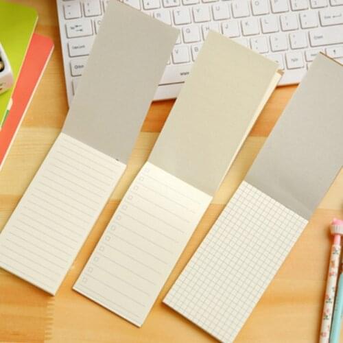 20pcs/lot Kraft paper simple line notebook can tear Notepad Small Notebook Planner Notes Stationery Wholesale