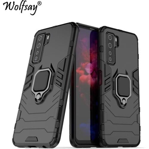 For Huawei Nova 7 SE Case Armor Magnetic Suction Stand Full Edge Cover For Huawei Nova 7 SE Case Cover For Huawei Nova 7 SE 6.5"
