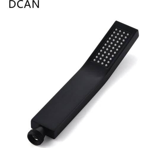DCAN Black Shower Head Hand Shower Bathroom HandHeld Shower Head Partial Bent Brass Hand shower Handheld Balck Showerheads