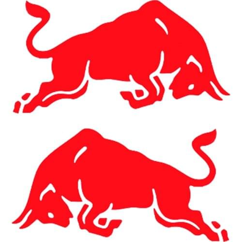 CS-346# angry bull funny car sticker and decal white/black vinyl auto car stickers