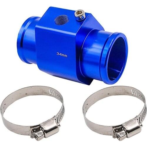 1Pc Water Temp Gauge Radiator Temperature Pipe Joint Water Temp Sensor Size 26mm 28mm 30mm 32mm 34mm 36mm 38mm 40mm Hose Adapter