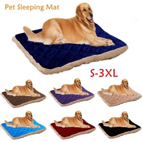 2 Sides Plush Washable Doggy Beds Soft Warm Pet Mats for Small Medium Large Dog Indoor Soft Breathable Cat Cushion Puppy Kennel