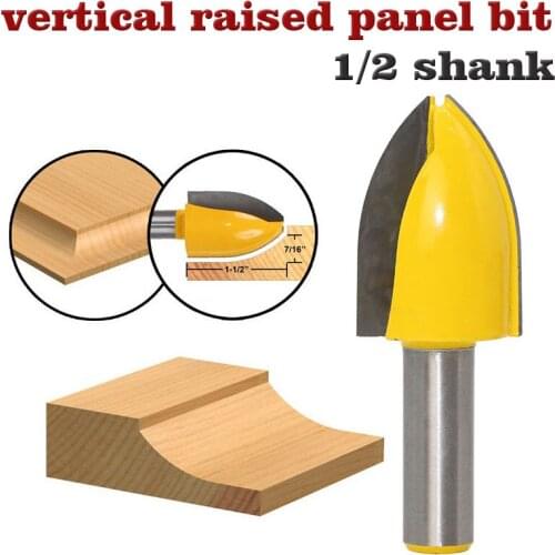 Panel Raiser Router Bit - Vertical - Cove - 1/2" Shank -Shank door knife Woodworking cutter Tenon Cutter for Woodworking Tools