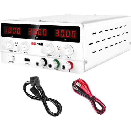 30V 10A Switching DC Laboratory Power Supply Backlight 4 Digit Display Mini Laboratory Power Supply Voltage Regulator