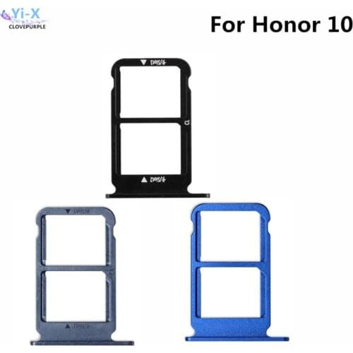 10pcs/lot SIM Card Tray For Huawei Honor 10 Sim card Slot Holder Adapter for Huawei Honor10