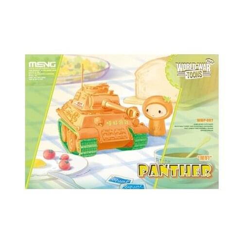 Meng Assembled Cute German Medium Tank Black Panther Glue-Free Color Separation Special Painting WWP-007