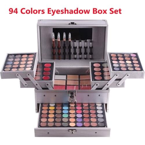 2021 Hot Miss Rose Professional Makeup Set Makeup Vanity Case Cosmetic Kit Box Eye Shadow Set Gift Cosmetic Tool