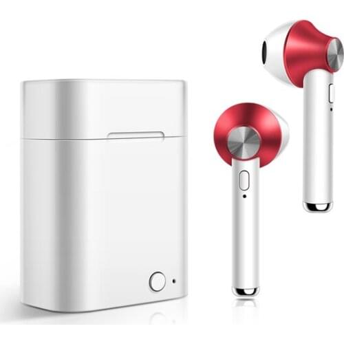 New mini wireless headset with charging compartment Bluetooth headset in-ear business stereo sports earplugs with microphone