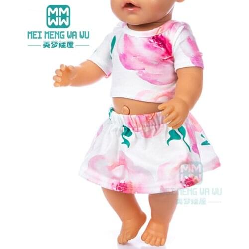 Doll clothes for 43cm new born doll American doll OG girl dress, ballet skirt, casual wear