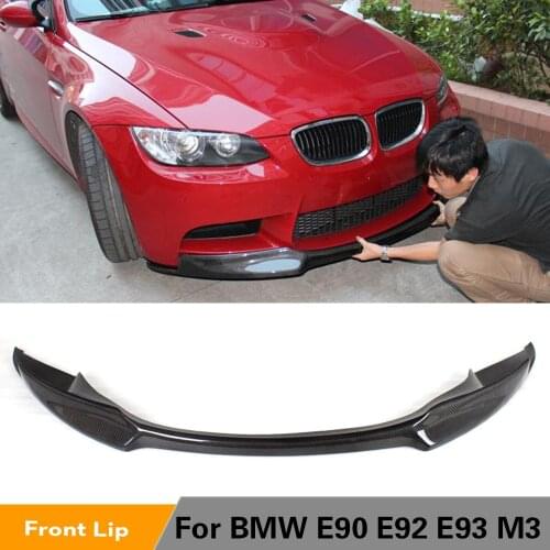 Carbon Fiber Car Front Lip Spoiler Chin for BMW 3 Series E90 E92 E93 M3 Sedan Coupe Convertible 2008 - 2013