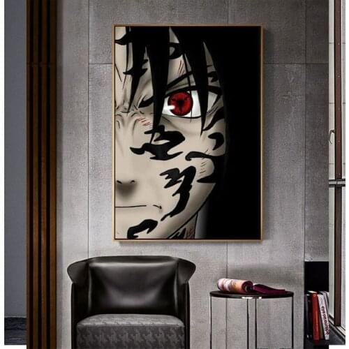 Sasuke-Uchiha Level Canvas Poster Anime Canvas Art Prints For Home Wall Decor Painting