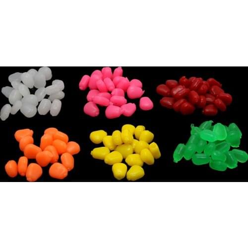 POETRYYI 10pcs/lot Colored Pop Up Carp Fishing Boilies Flavoured Grass Carp Bait Floating Corn Soft Pellet lure 0.3g/pc