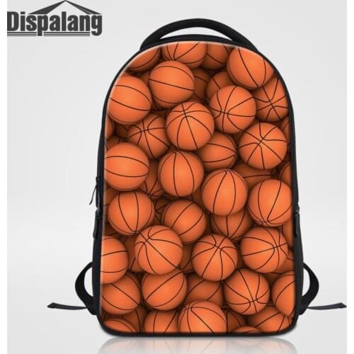 Dispalang Ball Pattern Mens Backpacks Women Laptop Backpacks Cool Casual Large Travel Backpacks School Shoulder Bags Rucksack