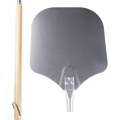 90cm Pizza Peel Slider Server Spatula Cake Lifter Paddle with Pizza Cutter