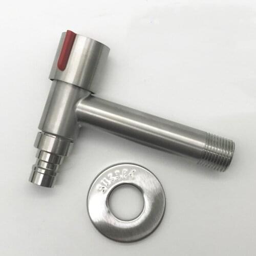 SUS304 stainless steel lengthened T type nozzle washing machine, quick opening single cold water faucet hot and cold water gener