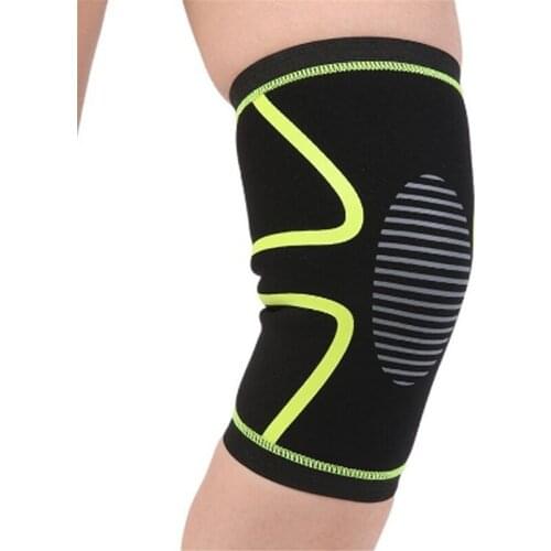 1PC Elastic Knee Pads Nylon Sports Fitness Kneepad Fitness Gear Patella Brace Running Basketball Volleyball Support