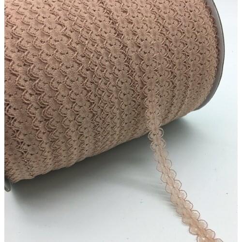 10yards/lot 5/8" (15mm)Wide Khaki Bilateral Handicrafts Embroidered Net Lace Trim Ribbon DIY Sewing & Skirt Accessories
